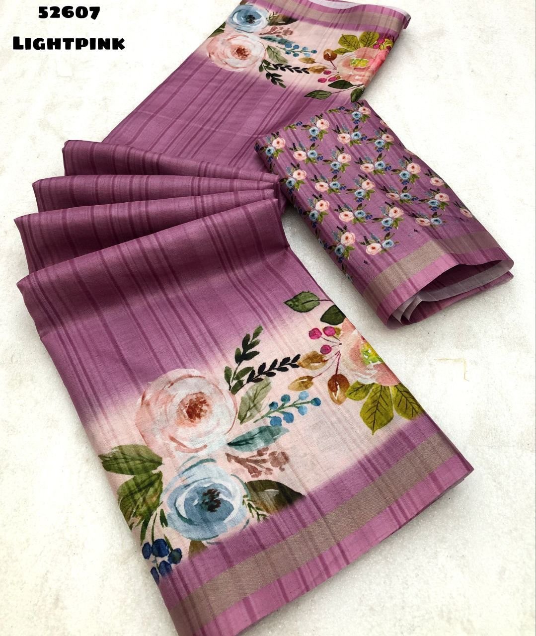 Floral Printed Ladies Dress Material (Unstitched Suit Piece)