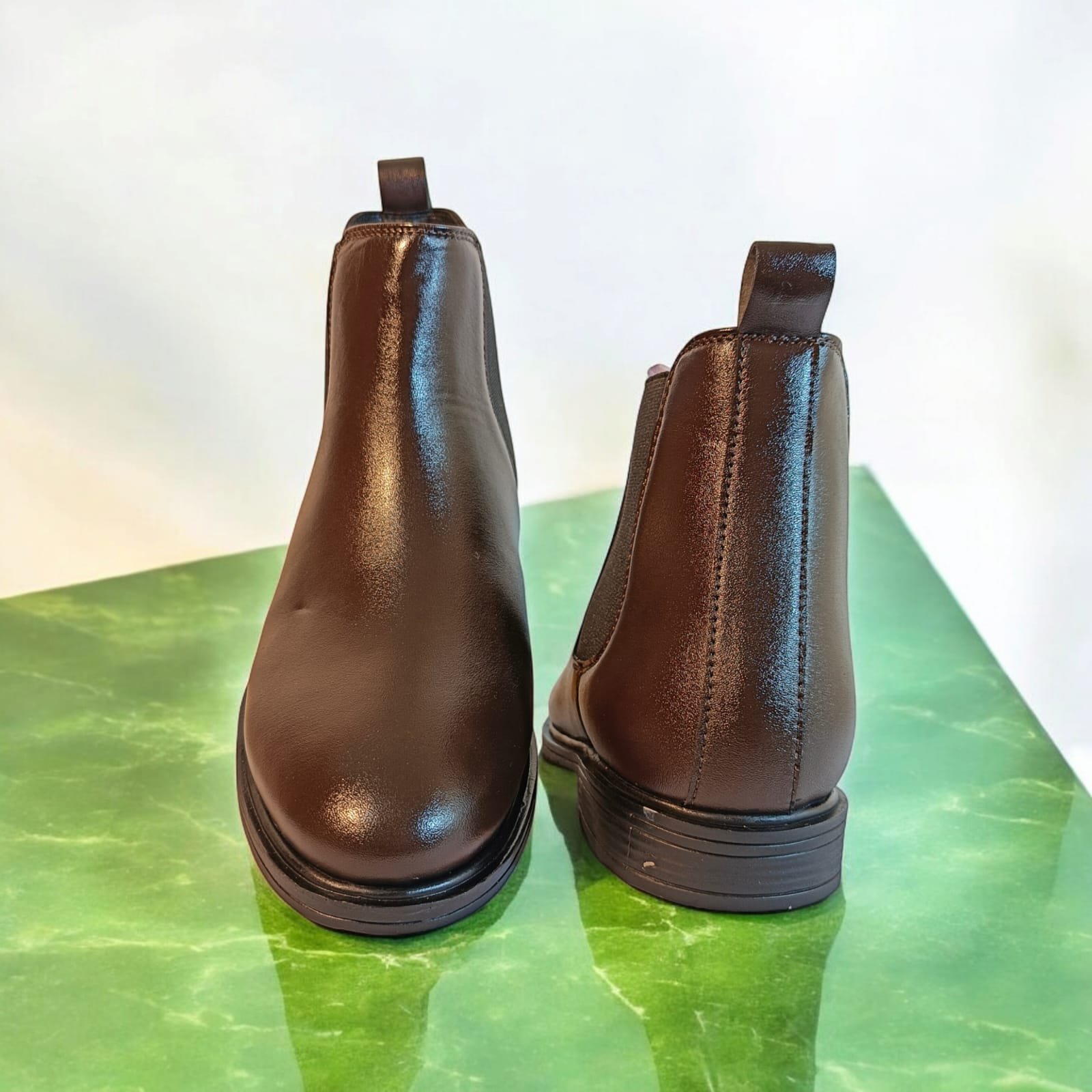 Classic Brown Leather Chelsea Boots – Men's Formal & Casual Wear
