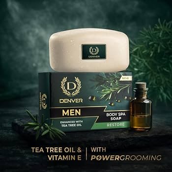 Denver Men Body Spa Soap – Restore – Tea Tree Oil & Vitamin E