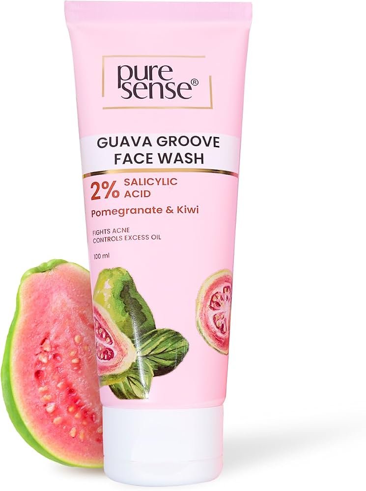 PureSense Guava Groove Face Wash – 2% Salicylic Acid