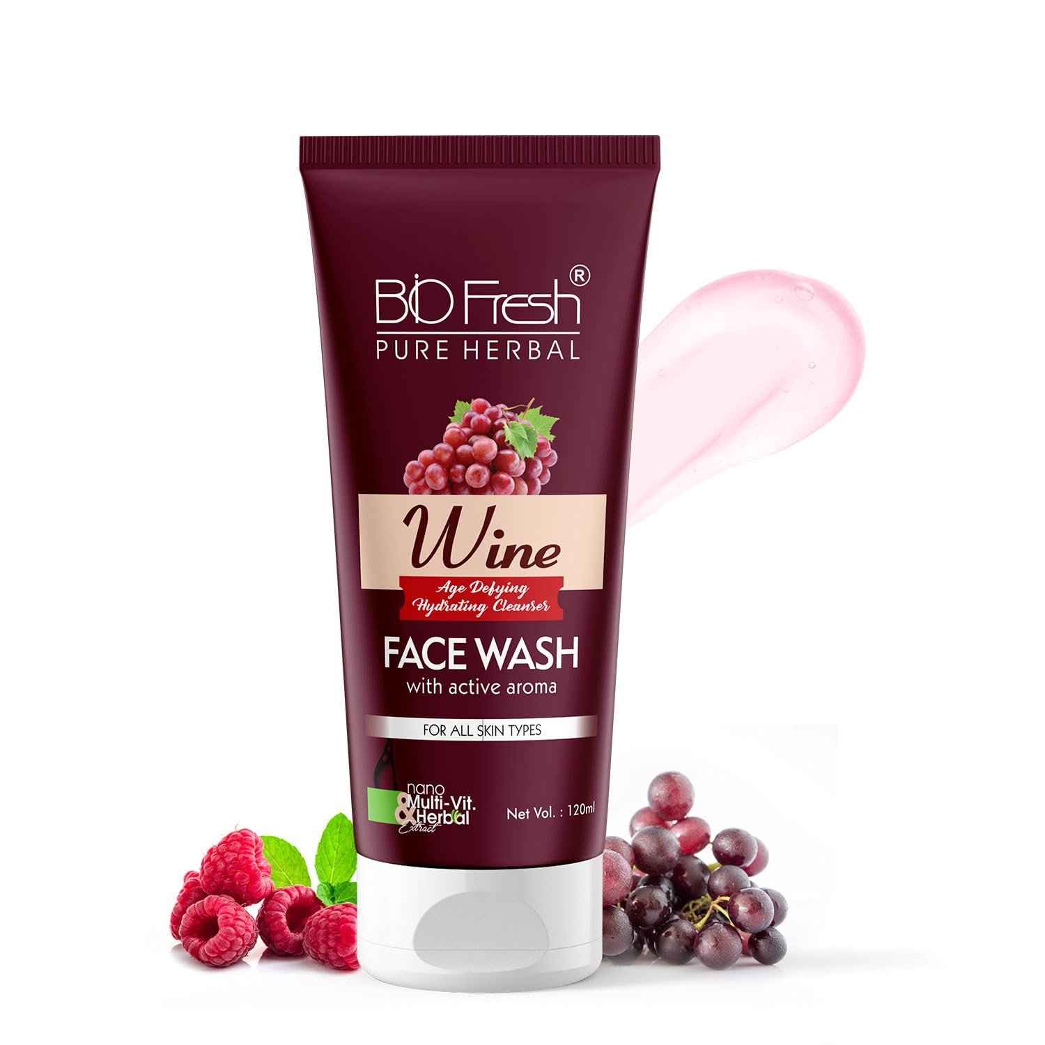 Bio Fresh Wine Age Defying Hydrating Cleanser Face Wash – 120 ml